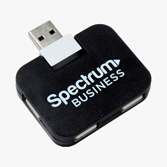 Colored 4-Port USB Hub - 24-Hour Production