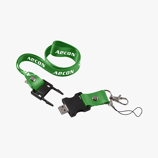 Plan Ahead & Save - Lanyard USB Flash Drive - 1GB