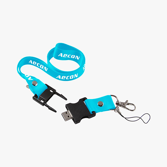 Plan Ahead & Save - Lanyard USB Flash Drive - 1GB