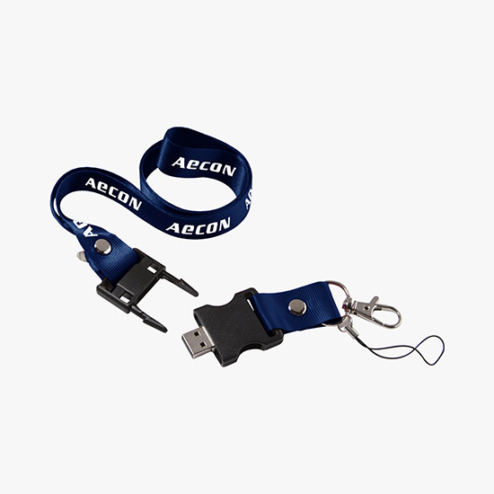 Plan Ahead & Save - Lanyard USB Flash Drive - 1GB