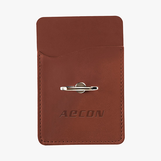 Tuscany Card Holder w/Metal Ring Phone Stand