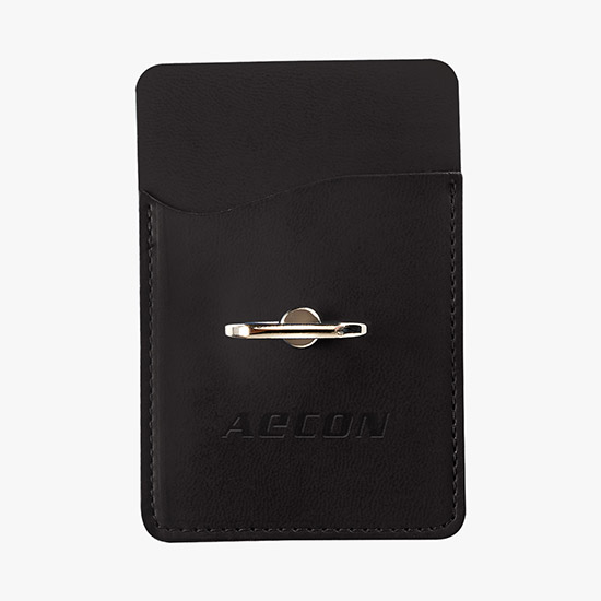 Tuscany Card Holder w/Metal Ring Phone Stand