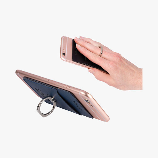 Tuscany Card Holder w/Metal Ring Phone Stand