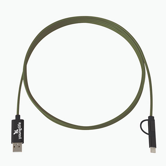10' 3-in-1 Braided Charging Cable - Clearance