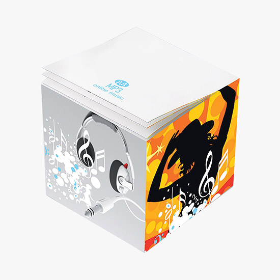 Post-it® Custom Printed Notes Cube - 2 3/4 x 2 3/4 x 2 3/4 Full Cube - Full Color