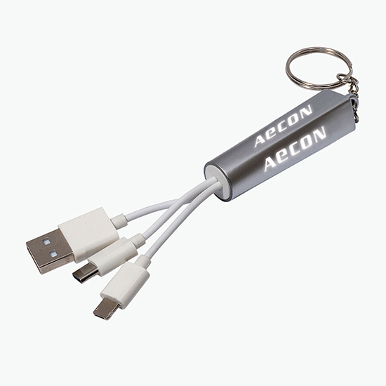 Logo Light-Up Charging Cable Set