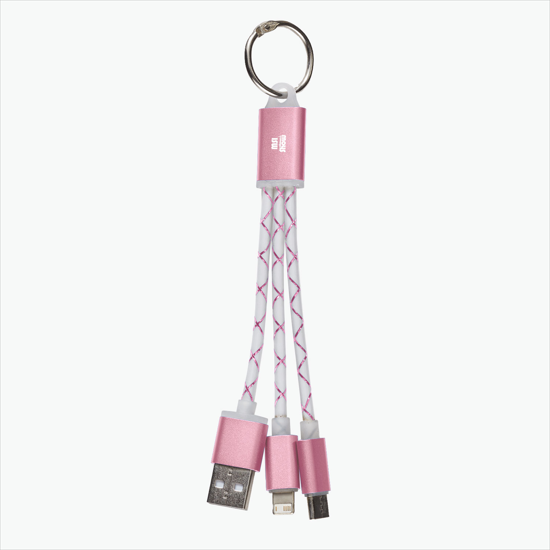3-in-1 Metallic Ribbon Charging Cables