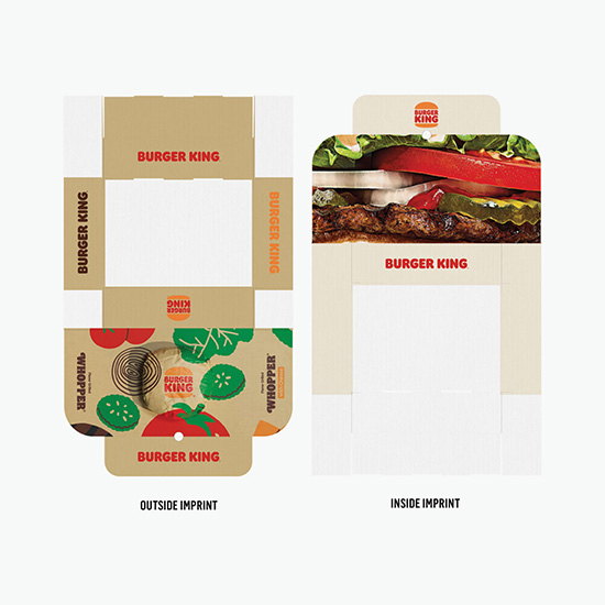 14 x 10 x 4 Custom Corrugate Flat Gift Box with Full Color Printed Exterior and Interior