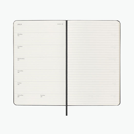 Moleskine Hard Cover Large 12-Month Weekly Planner - Debossed