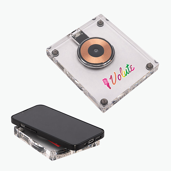 Clear 15W Wireless Charger - Full Color
