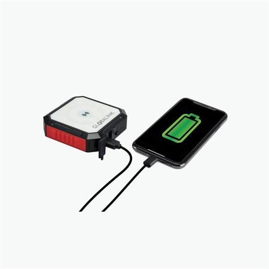 iLive Solar Power Bank & Light with Wireless Charger