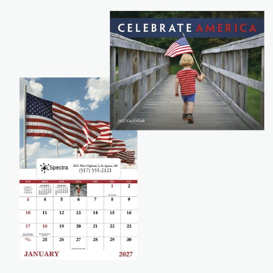 Window Wall Calendar - Celebrate America