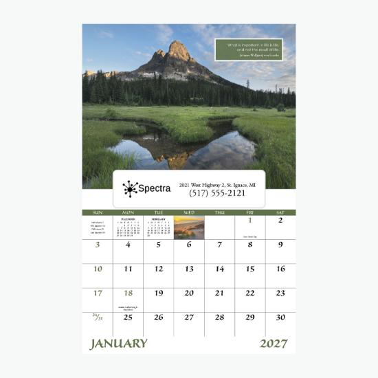 Window Wall Calendar - Inspirations For Life