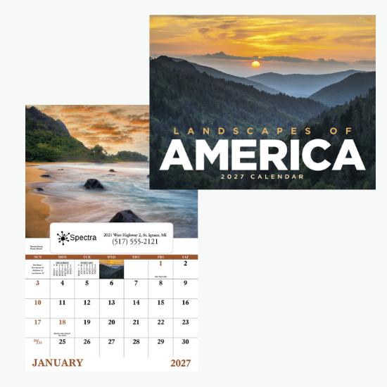 Window Wall Calendar - Landscapes of America