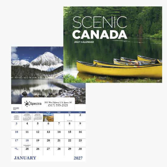 Window Wall Calendar - Scenic Canada