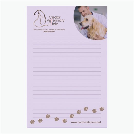 Souvenir® 4 x 6 Sticky Note Pad - 50 Sheets - 24-Hour Production