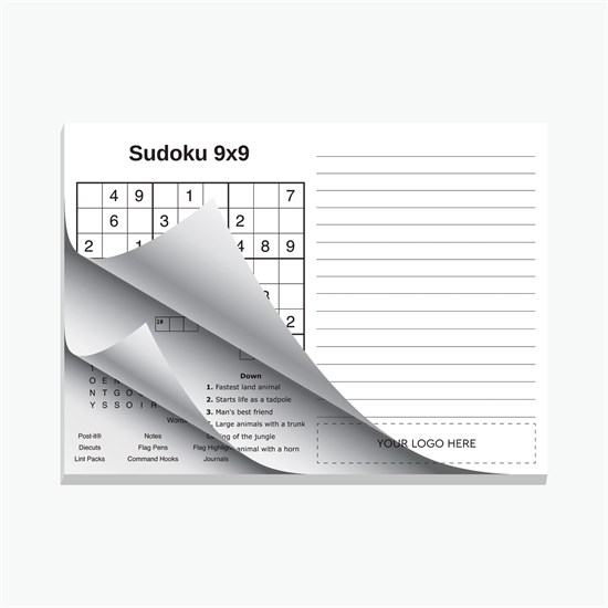 Post-it® Custom Printed Coloring Pads - Games - 6 x 8 - 25 sheets