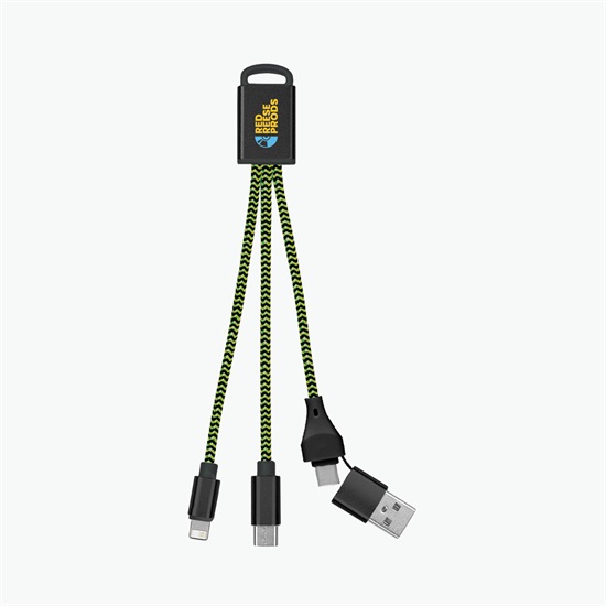3-in-1 Braided Charging Cable 2.0 - Full Color