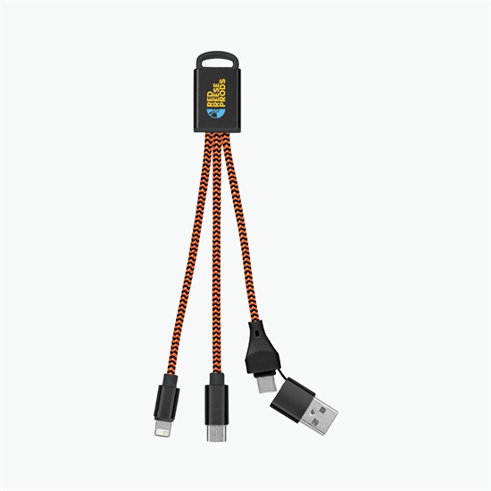 3-in-1 Braided Charging Cable 2.0 - Full Color
