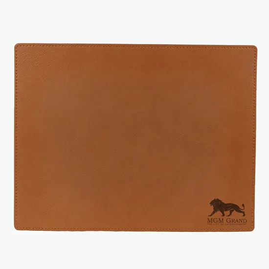 Executive Vegan Leather Mouse Pad - 8.5 x 11 - 24-Hour Production