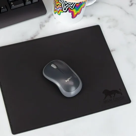 Executive Vegan Leather Mouse Pad - 8.5 x 11
