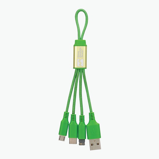 Metallic Loop 3-in-1 Cable with Type C USB - Clearance