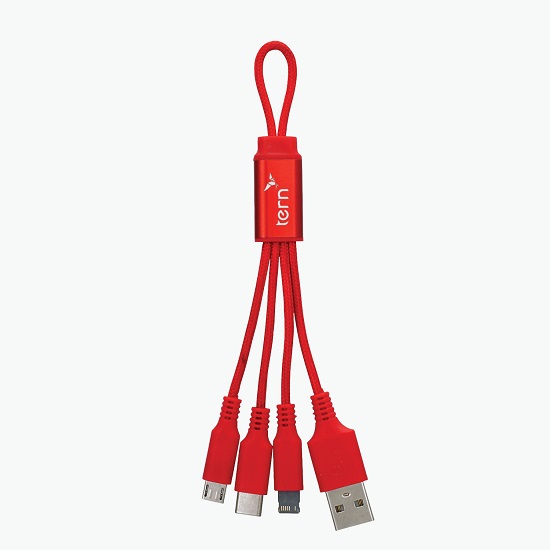 Metallic Loop 3-in-1 Cable with Type C USB - Clearance