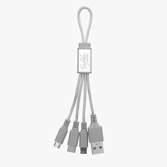 Metallic Loop 3-in-1 Cable with Type C USB - Clearance