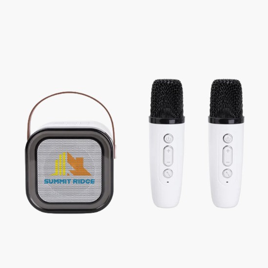 Portable Karaoke System with Dual Microphone - 24-Hour Production