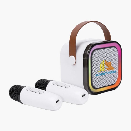 Portable Karaoke System with Dual Microphone - 24-Hour Production