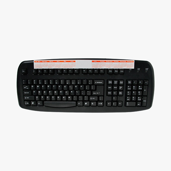 Repositionable Keyboard Calendar