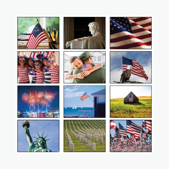 America! Wall Calendar - Spiral Bound