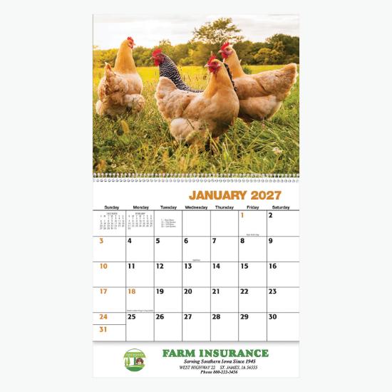 American Agriculture Wall Calendar - Spiral Bound