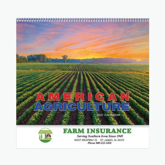 American Agriculture Wall Calendar - Spiral Bound