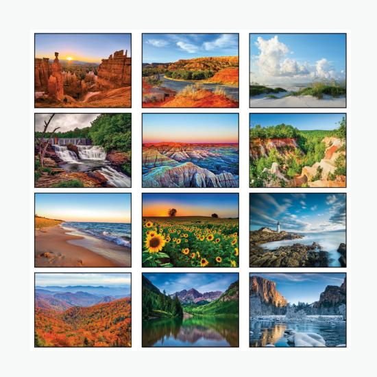 American Scenic Wall Calendar - Spiral Bound