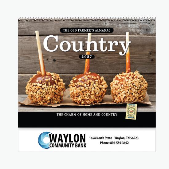 Old Farmers Almanac - Country Wall Calendar - Spiral Bound