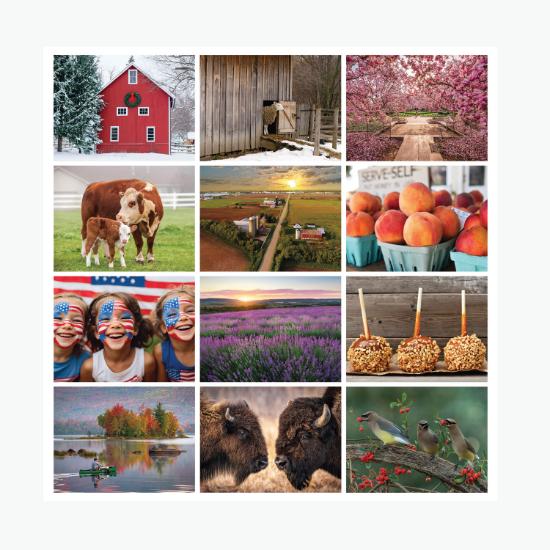 Old Farmers Almanac - Country Wall Calendar - Spiral Bound