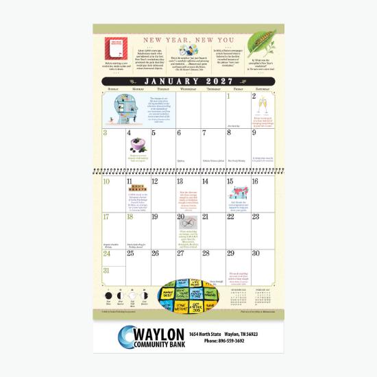 Old Farmers Almanac - Everyday Advice Wall Calendar - Spiral Bound