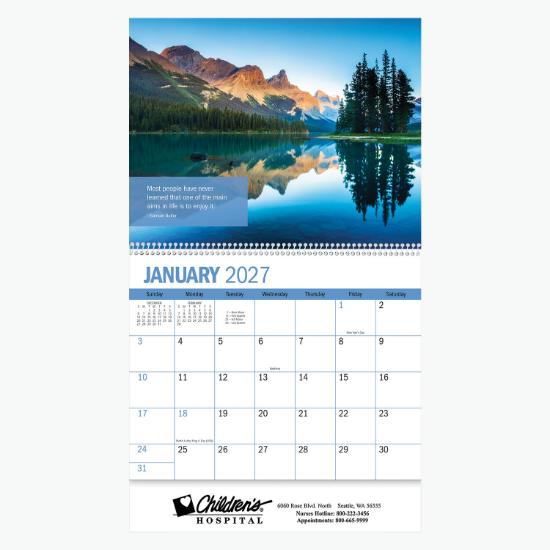 Inspiration Wall Calendar - Spiral Bound