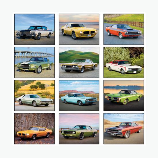 Muscle Cars Wall Calendar - Spiral Bound