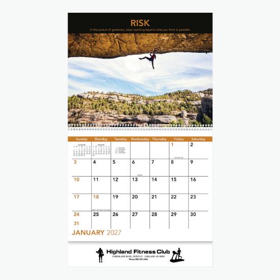 Motivations Wall Calendar - Spiral Bound