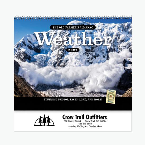 Old Farmers Almanac - Weather Watchers Wall Calendar - Spiral Bound