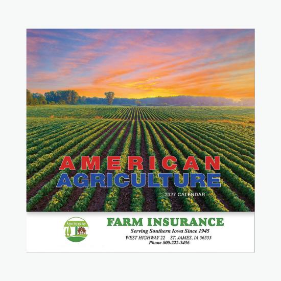 American Agriculture Wall Calendar - Stapled