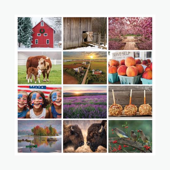 Old Farmers Almanac - Country Wall Calendar - Stapled