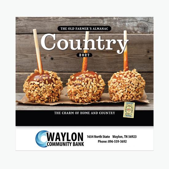 Old Farmers Almanac - Country Wall Calendar - Stapled