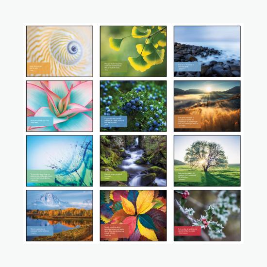 Inspiration Wall Calendar - Stapled