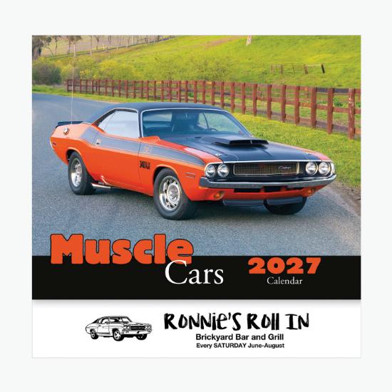 Muscle Cars Wall Calendar - Stapled