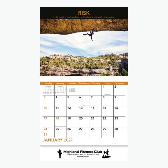 Motivations Wall Calendar - Stapled