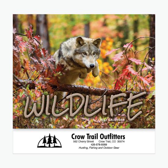 Wildlife Wall Calendar - Stapled