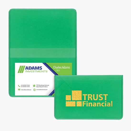 Vinyl Business Card Case - Hot Stamp